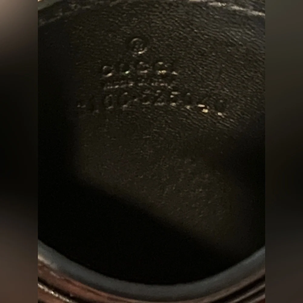 Gucci Black and Gray Key Card Holder with Leather Trim - Picture 4 of 8